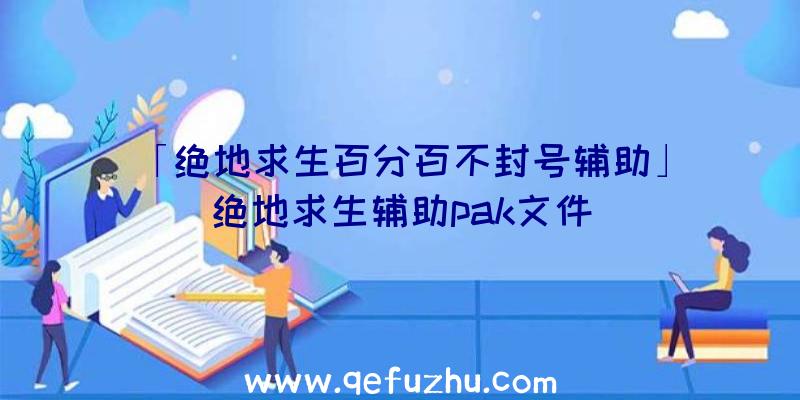 「绝地求生百分百不封号辅助」|绝地求生辅助pak文件